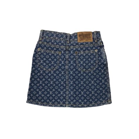 louis vuitton denim skirts